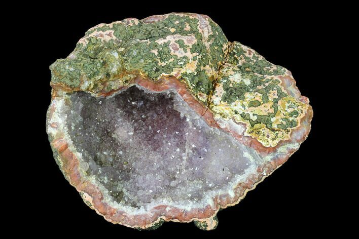 Amethyst Crystal Geode Section - Morocco #136930